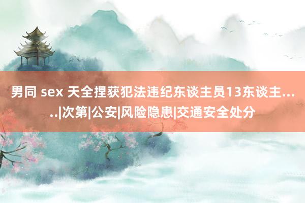 男同 sex 天全捏获犯法违纪东谈主员13东谈主.....|次第|公安|风险隐患|交通安全处分